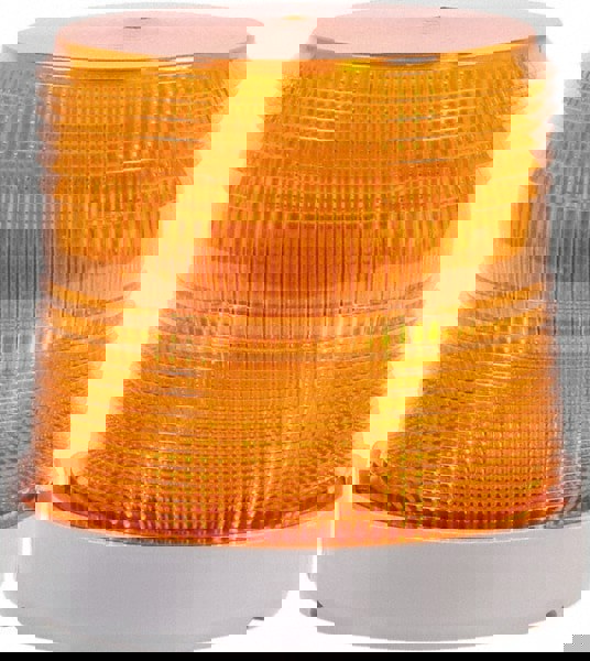 Flashing & Steady Light: Amber, Panel & Pipe Mount, 24VDC